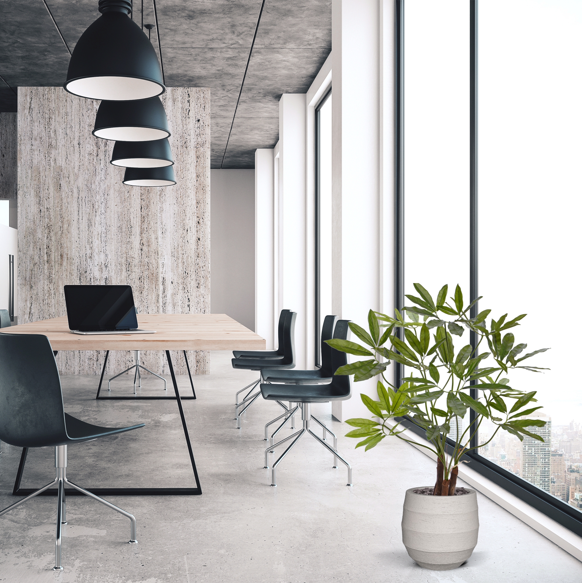 Philodendron Fun Bun kunstplant Deluxe 100cm 1 Philodendron Fun Bun kunstplant Deluxe 100cm