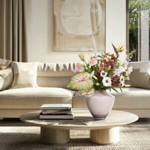 Handgebonden Kunstboeket Isabella Barcelona - Wit/Roze