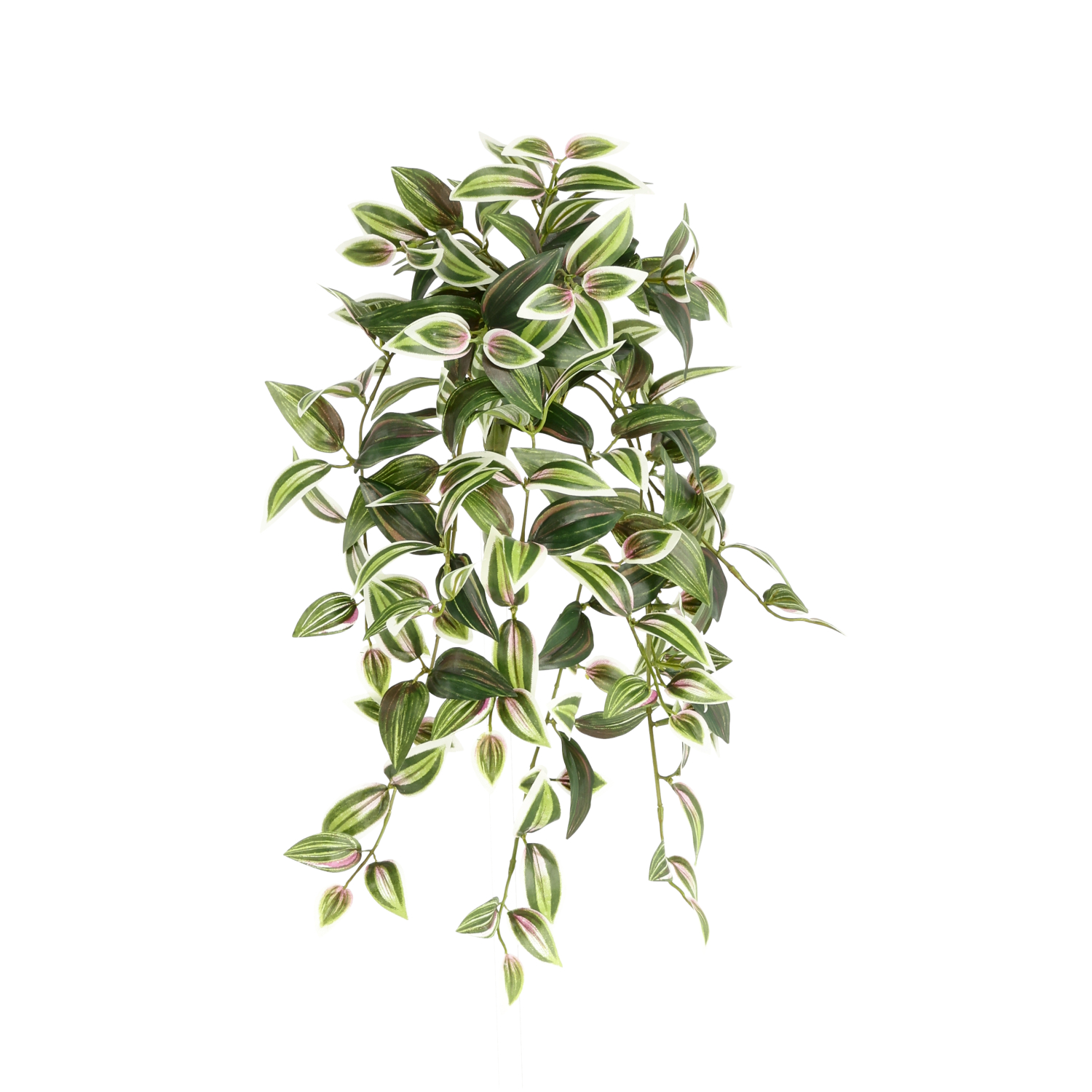 Tradescantia bont Kunst hangplant 50cm 1 Tradescantia bont Kunst hangplant 50cm
