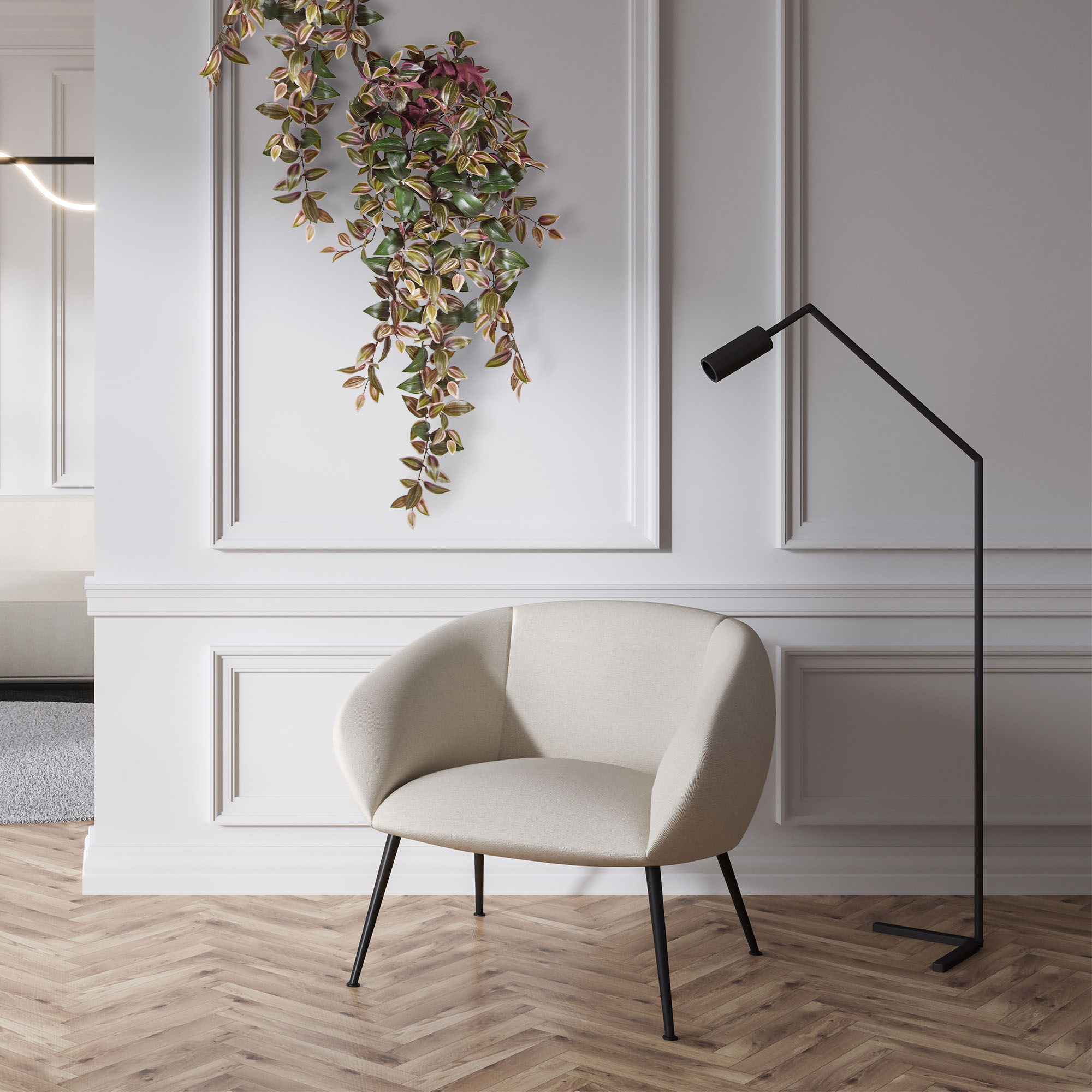 Tradescantia Kunsthangplantgroen/rood 100cm 1 Tradescantia Kunsthangplantgroen/rood 100cm