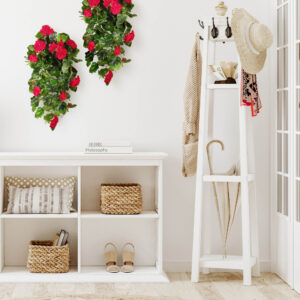 Geranium Kunsthangplant deluxe 70cm rood