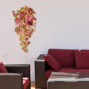 Kunst Druivenblad hanger 65cm - roze