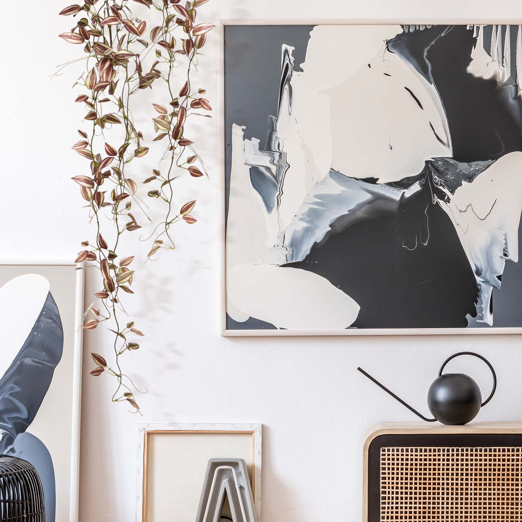 Tradescantia Kunsthangtak paars 80cm 1 Tradescantia Kunsthangtak paars 80cm