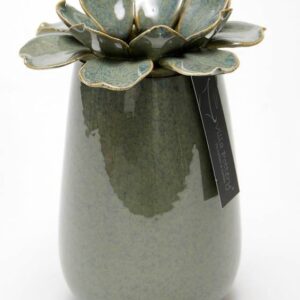 Madelief Vaas porselein 14x20cm blauw