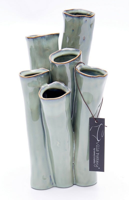 New Juul Vaas porselein 13x25cm olijf 1 New Juul Vaas porselein 13x25cm olijf