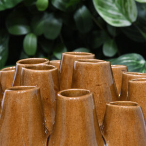 Tuitvaas Tulp XL keramiek 29cm oker