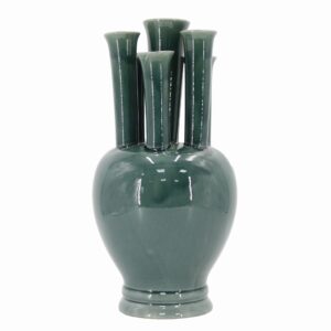 Vaas Tulpentuin keramiek D23xH45 groen