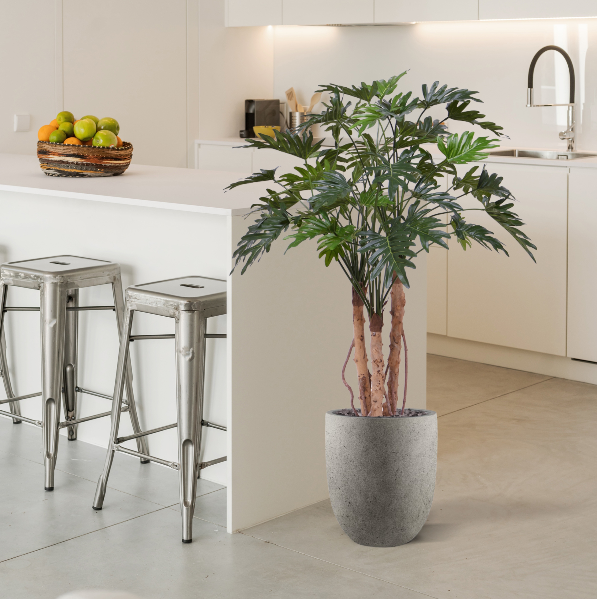 Philo Xanadu kunstplant Deluxe 120cm op stam 1 Philo Xanadu kunstplant Deluxe 120cm op stam