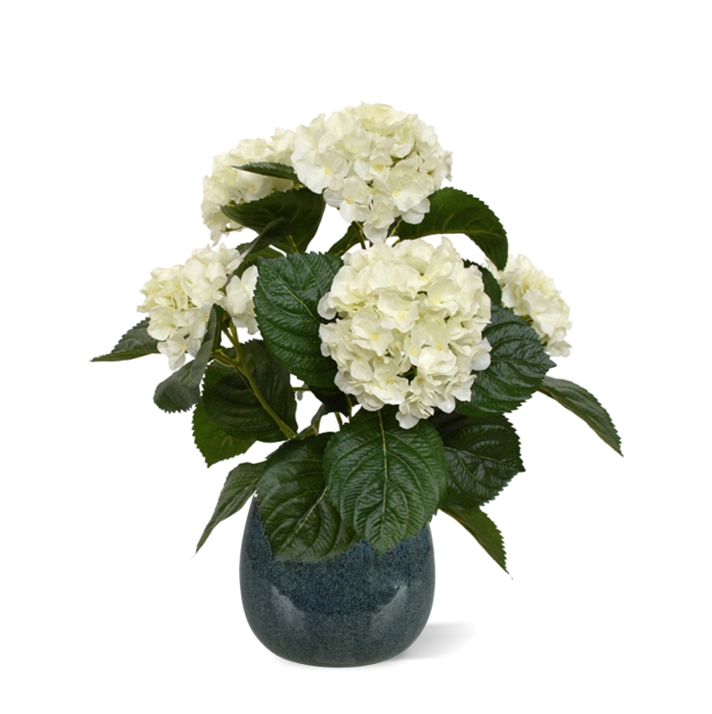 Hortensia kunstplant 40cm creme in pot 1 Hortensia kunstplant 40cm creme in pot