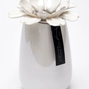 Madelief Vaas porselein 14x20cm wit