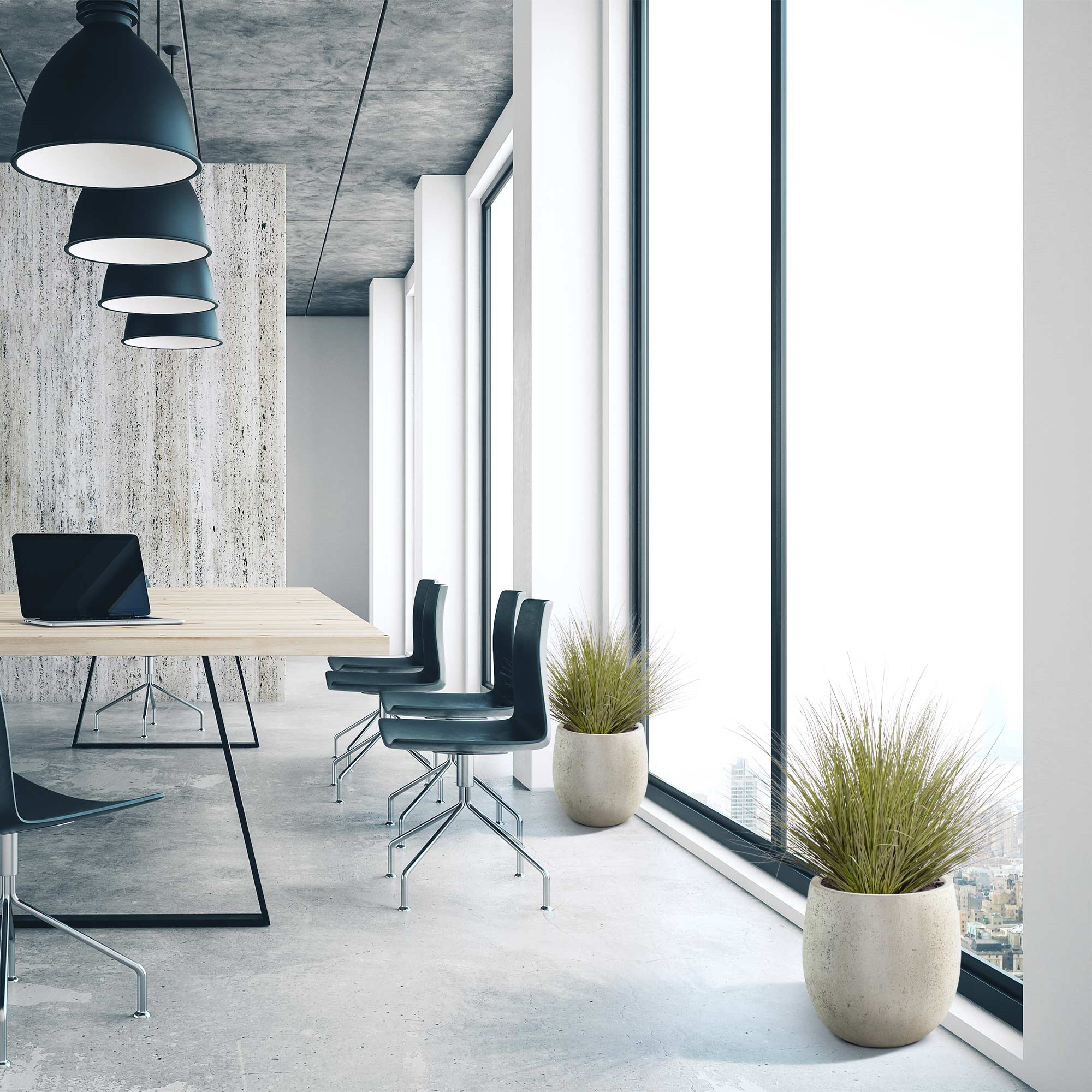 Kunst Grasplant 70cm donkergroen 1 Kunst Grasplant 70cm donkergroen