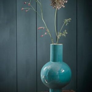 Pip Studio Vaas Metaal Medium Donkergroen 24x40cm