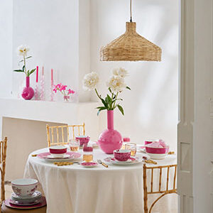 Pip Studio Vaas Metaal Medium Roze 19x33cm