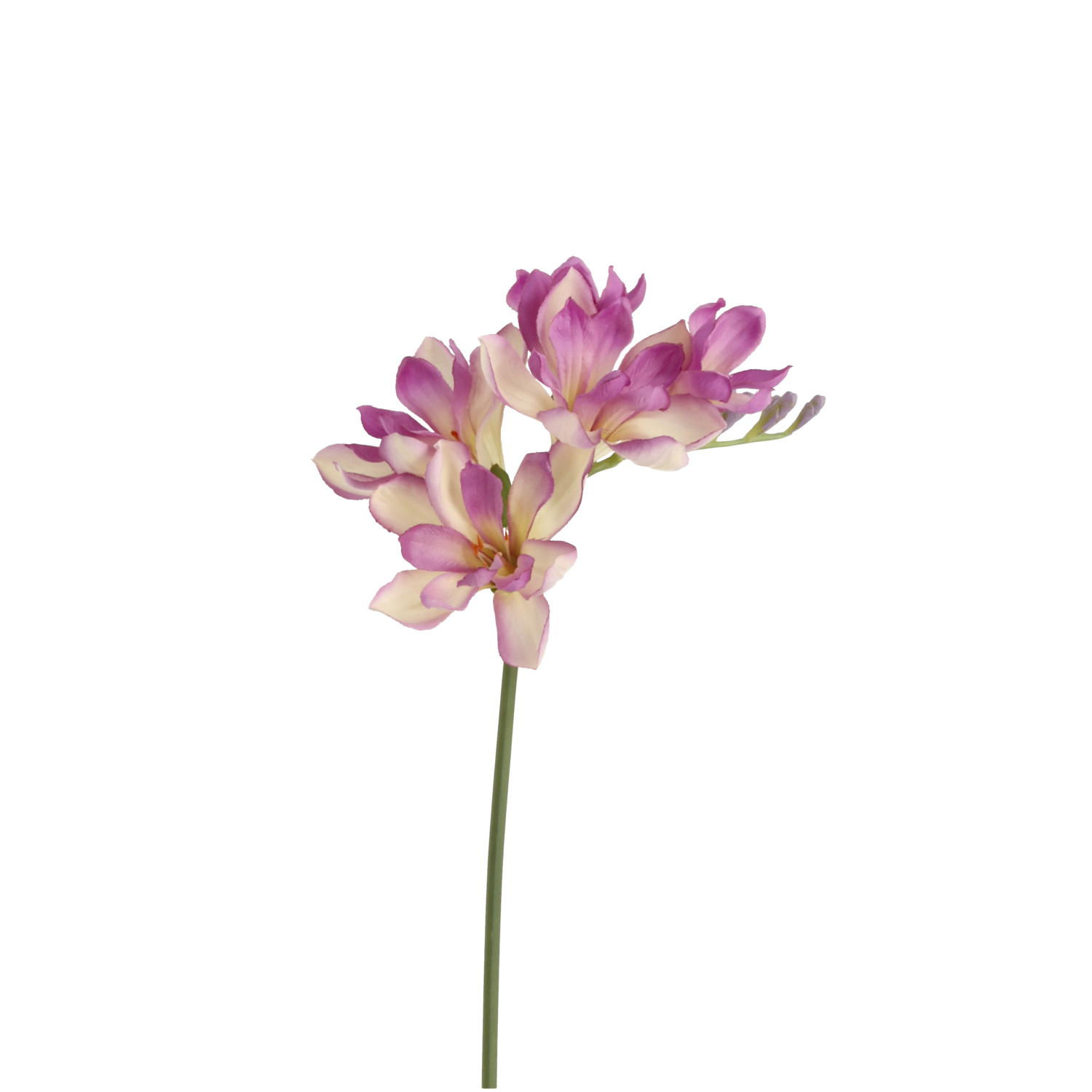Freesia Kunsttak 53cm Paars/Creme 1 Freesia Kunsttak 53cm Paars/Creme