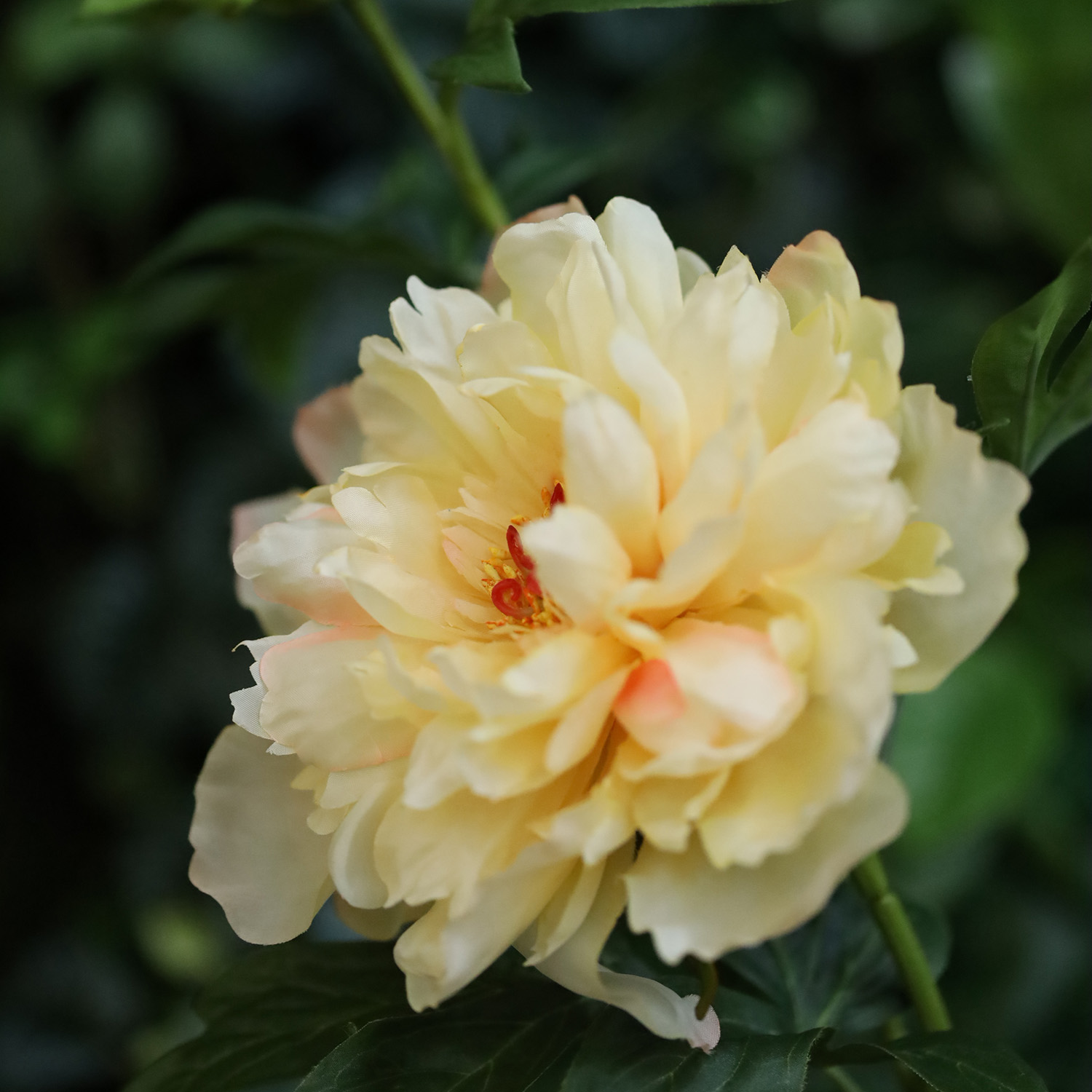 Kunst Pioentak 65cm Geel 1 Kunst Pioentak 65cm Geel