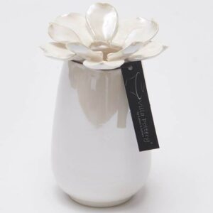 Madelief Vaas porselein 8x13cm wit