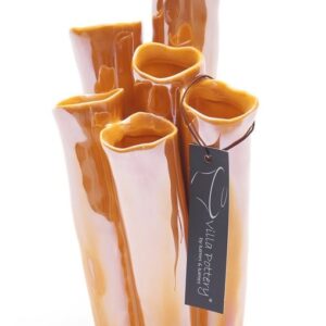 New Juul Vaas porselein 10x20cm oranje