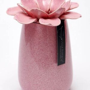 Madelief Vaas porselein 14x20cm roze