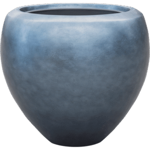 Baq Metallic Silver leaf Couple matt ice blue (met inzetbak), 50x45cm