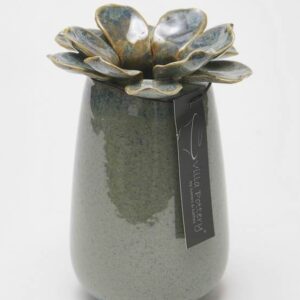 Madelief Vaas porselein 11x17cm blauw