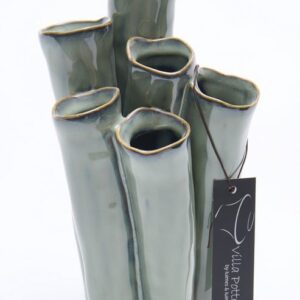 New Juul Vaas porselein 10x20cm olijf