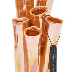 New Juul Vaas porselein 13x25cm oranje