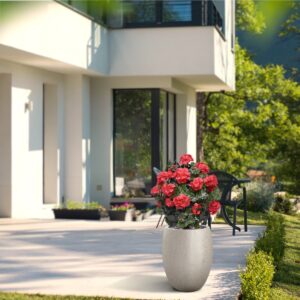 Geranium bol kunstplant 50cm UV rood