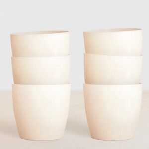 Bio plantenpotten bundel wit - P12 (6 stuks)