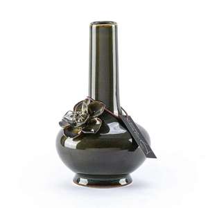 Brigitte Vaas 10x10x17cm groen