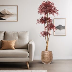 Japanse Acer Kunstbonsai Deluxe 210cm Burgundy