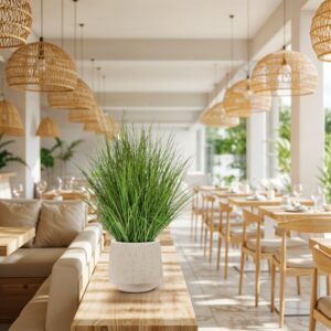 Kunst Grasplant XL 90cm groen