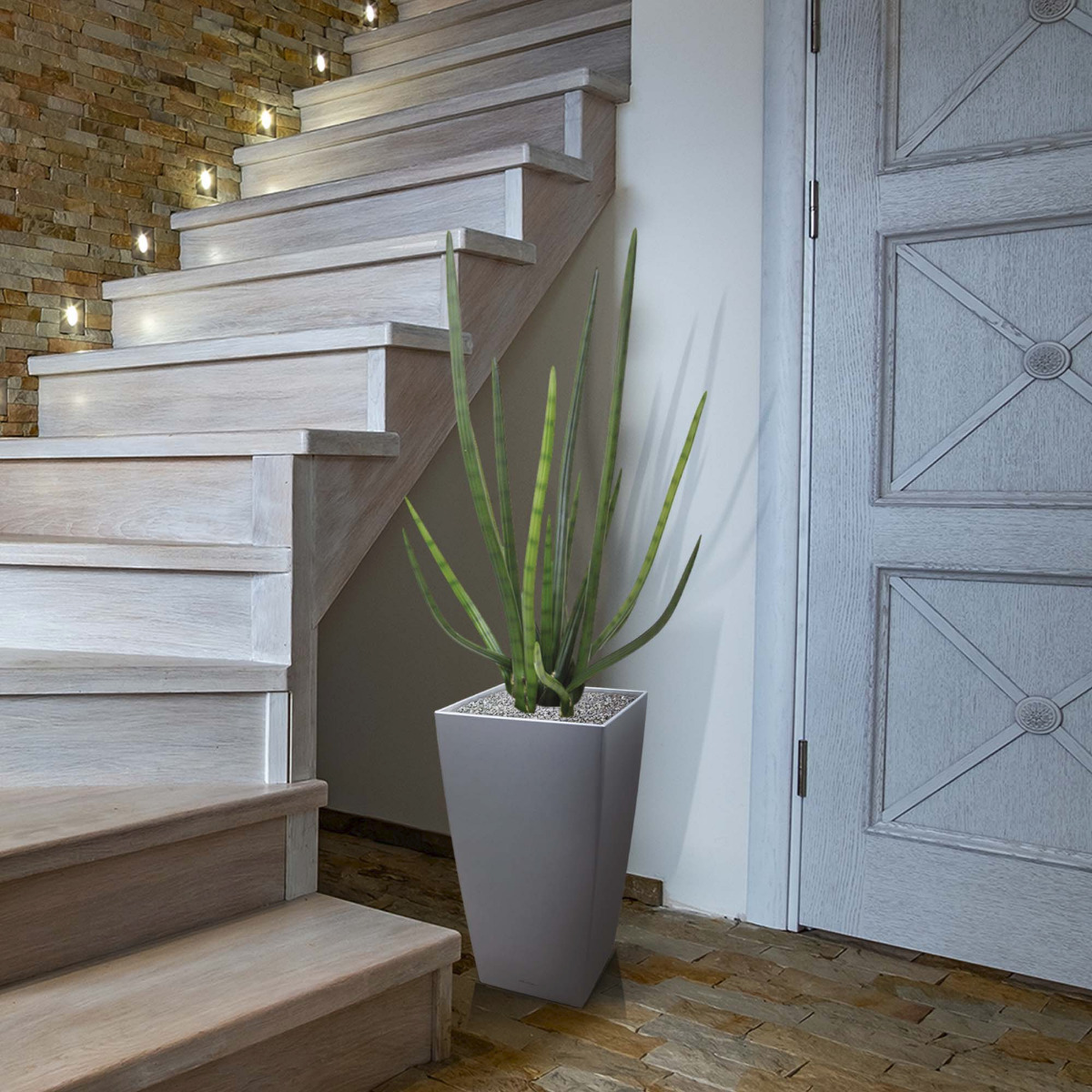 Sanseveria Cylindrica kunstplant 75cm - groen 1 Sanseveria Cylindrica kunstplant 75cm - groen