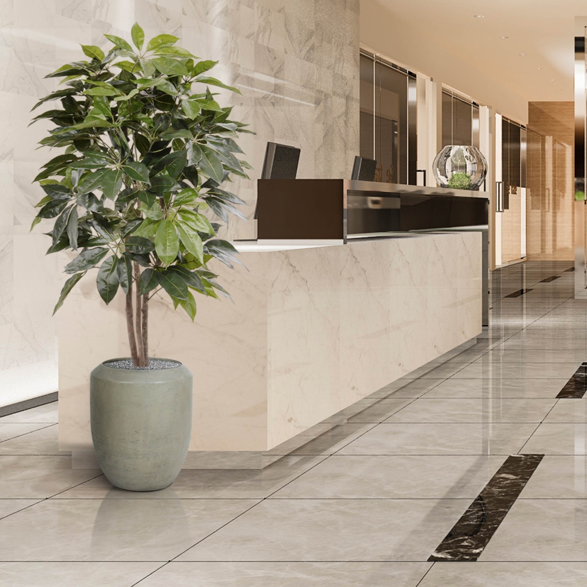 Scheflera Amate kunstboom 150cm 1 Scheflera Amate kunstboom 150cm