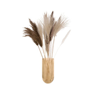 Bloemenvaas Attract groot 30x 15cm - zandbruin