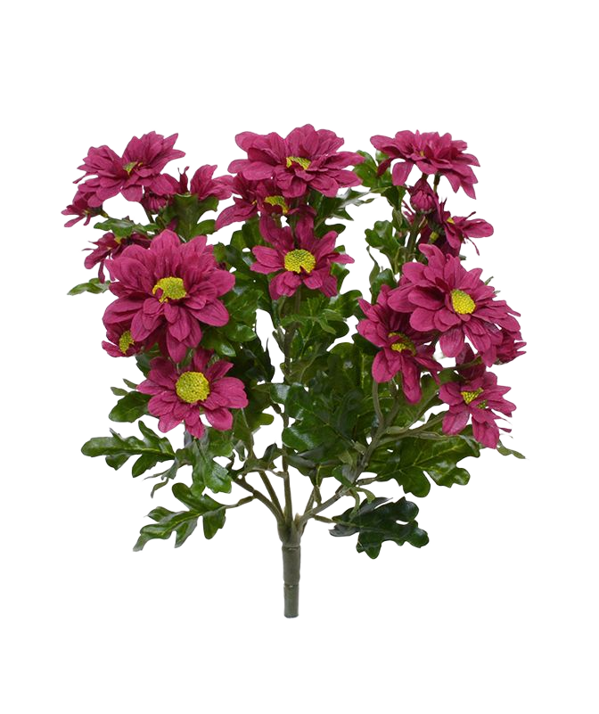 Chrysant kunstboeket 35 cm burgundy 1 Chrysant kunstboeket 35 cm burgundy