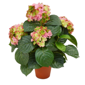 Hortensia deluxe kunstplant 45cm - roze