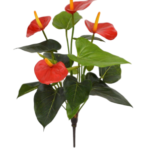 Anthurium kunstplant 40cm - rood