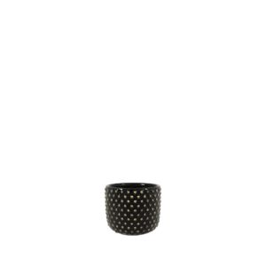 Pot Bolino shiny black D8 H8 mini