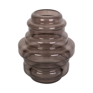 Bloemenvaas Distinct groot 30x 25 cm - chocoladebruin