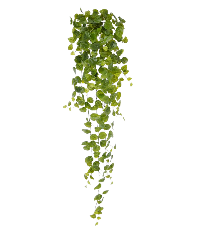 Philodendron kunst hangplant 130cm - groen 1 Philodendron kunst hangplant 130cm - groen