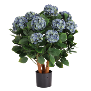 Hortensia UV Kunstplant Deluxe 80cm Blauw