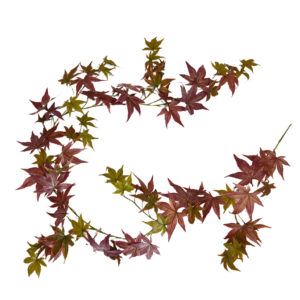 Herfst Maple guirlande kunst hangplant 180cm - burgundy