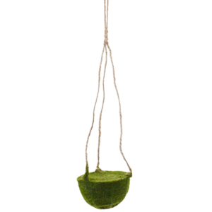 Kunstmos hangmand 10cm met touw