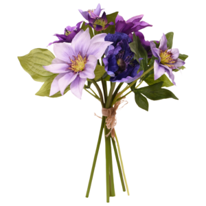 Clematis zijden Boeket 30cm lila