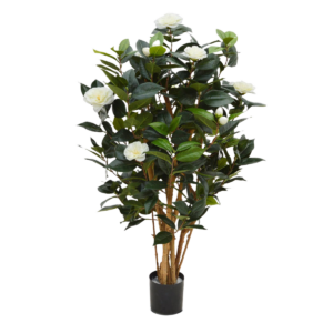 Camelia Japonica deluxe kunstplant 100cm - creme