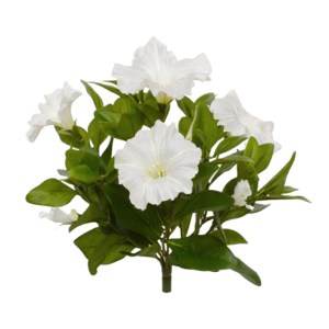 Petunia kunstboeket 25 cm creme