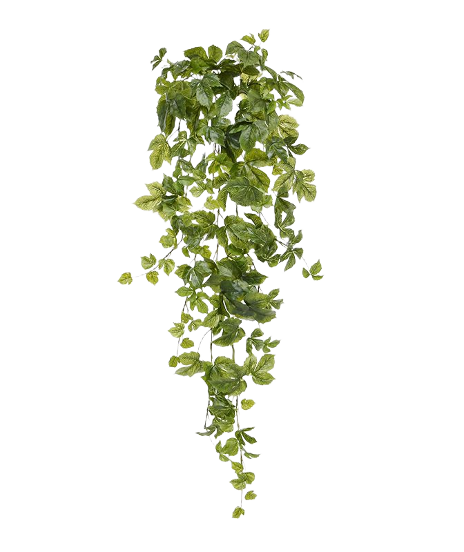 Maple kunst hangplant 90cm - groen 1 Maple kunst hangplant 90cm - groen