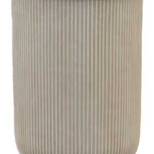 Baq Vertical Rib Cylinder Beige 45x65cm