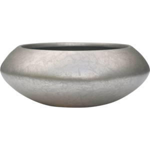 Baq Metallic Silver leaf Bowl Ufo Matt Light Champagne 40x15cm