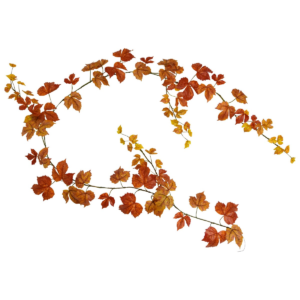 Maple kunst guirlande 180cm - herfst oranje